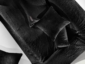 Ριχτάρι Τριθέσιου 170X300 +Μαξ/Θήκη Guy Laroche Crusty Black (170×300)