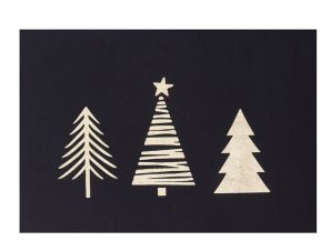 Χριστουγεννιάτικο Σουπλά 33X48 Nef Nef Jolly Black (33×48)